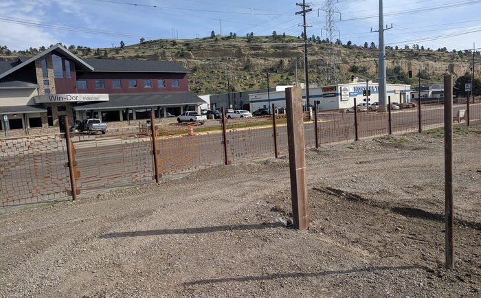 Early stages of fencing at Red Oxx